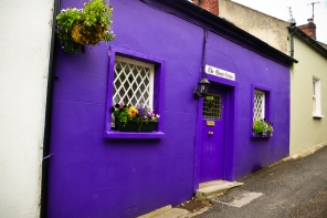 I live in the crooked purple house